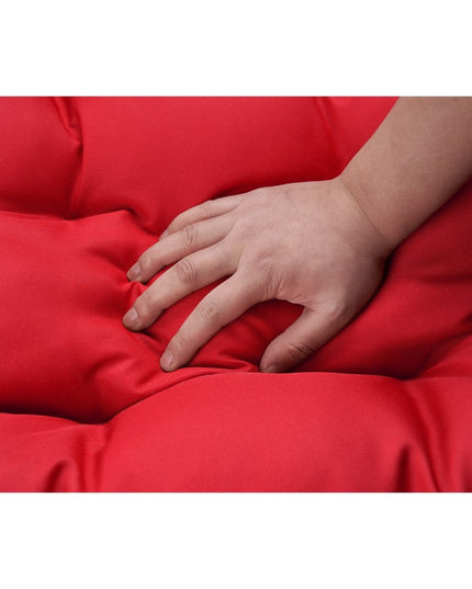 Red Solid Color Double Swing Chair