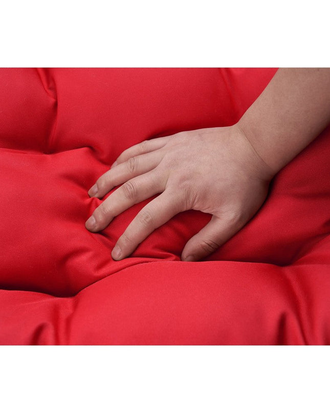 Red Solid Color Double Swing Chair