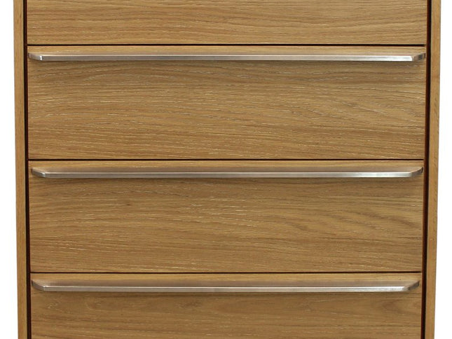 32" Natural Solid Wood Four Drawer Dresser