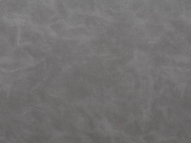 30" Gray And Black Faux Leather And Steel Bar Height Bar Chair