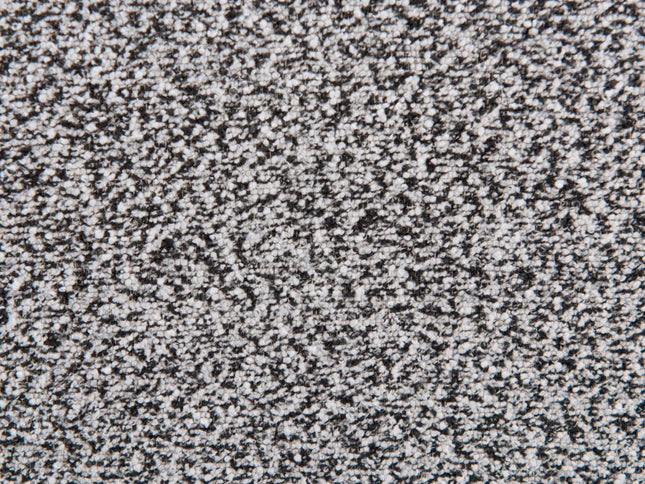 Set of Two 30" Light Gray And Black Shearling And Steel Bar Height Bar Chairs