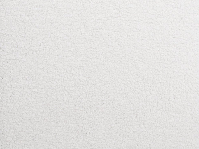 Set of Two 30" Ivory and Black Shearling and Steel Low Back Bar Height Bar Chairs