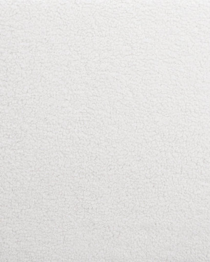 Set of Two 26" Ivory and Black Faux Shearling and Steel Low Back Counter Height Bar Chairs