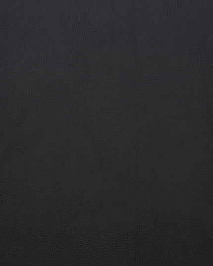 31" Black And Silver Faux Leather And Stainless Steel Low Back Bar Height Swivel Bar Chair