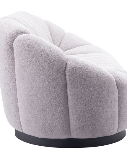 85" Gray Polyester Sofa