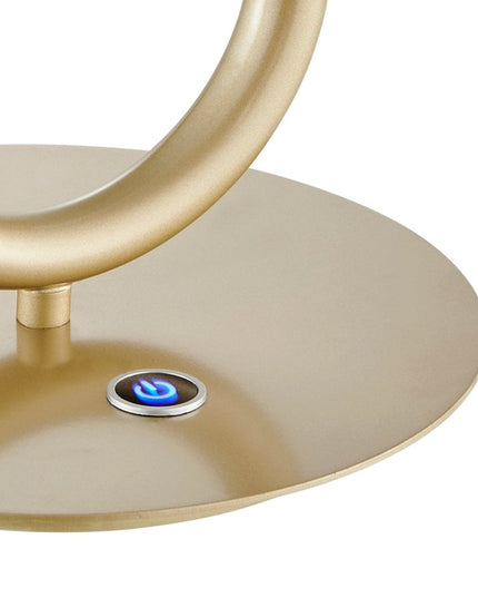 19" Gold Acrylic And Metal Mod Paper Clip LED Table Lamp