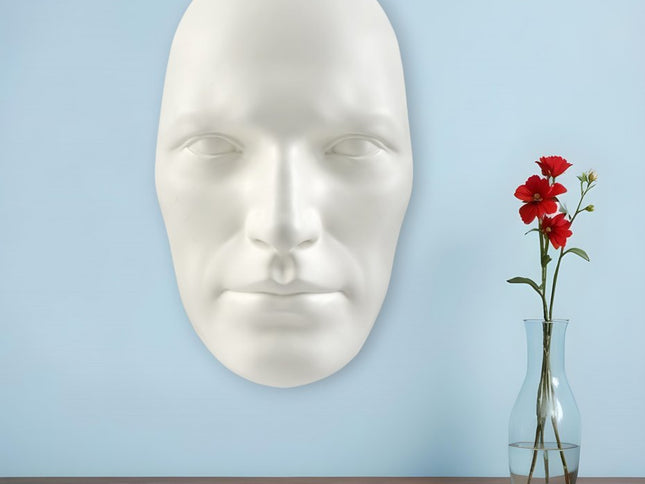 28" X 17" White People Handmade Resin Wall Decor