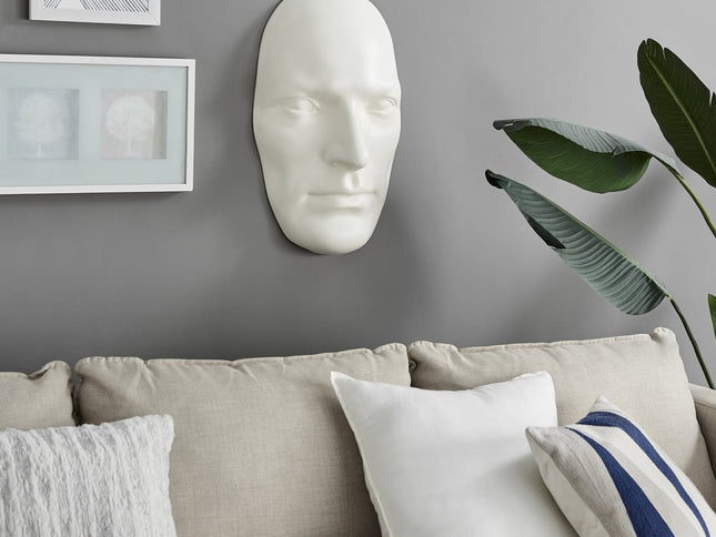 28" X 17" White People Handmade Resin Wall Decor