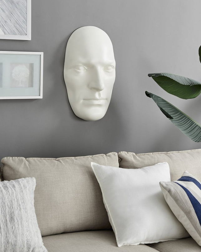 28" X 17" White People Handmade Resin Wall Decor