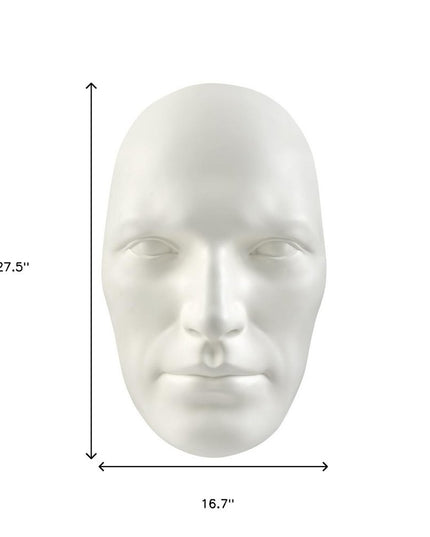 28" X 17" White People Handmade Resin Wall Decor