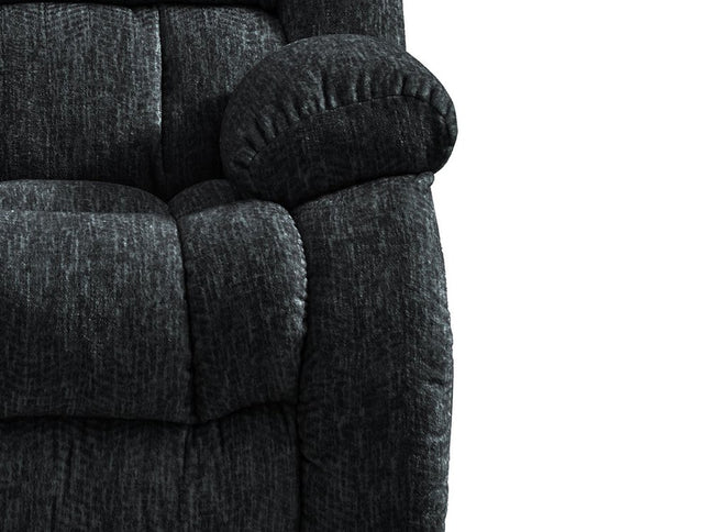 40" Gray Fabric Gliding Recliner