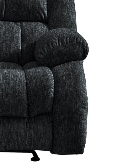 40" Gray Fabric Gliding Recliner