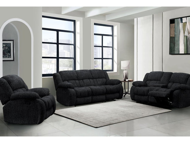 40" Gray Fabric Gliding Recliner