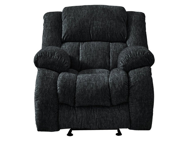 40" Gray Fabric Gliding Recliner