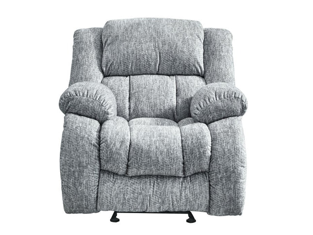 40" Gray Fabric Gliding Recliner