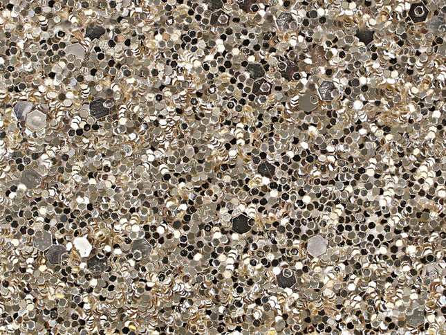 48" Black And Gold Faux Crystal Bling Wood Six Drawer Dresser