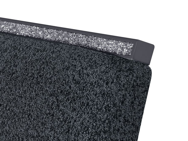 25" Dark Gray Wood and Suede Counter Height Bar Chair