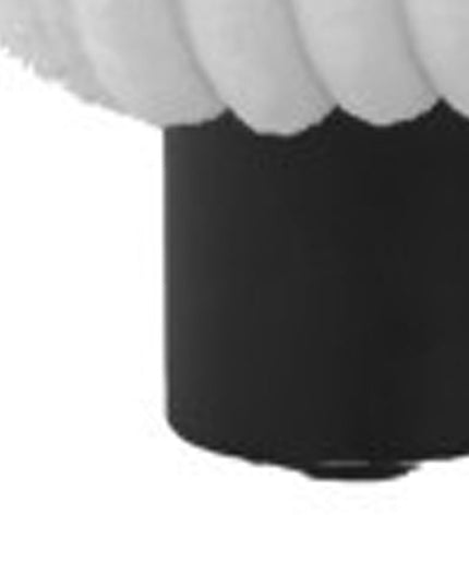 31" White And Black Corduroy And Upholstered Side Chair