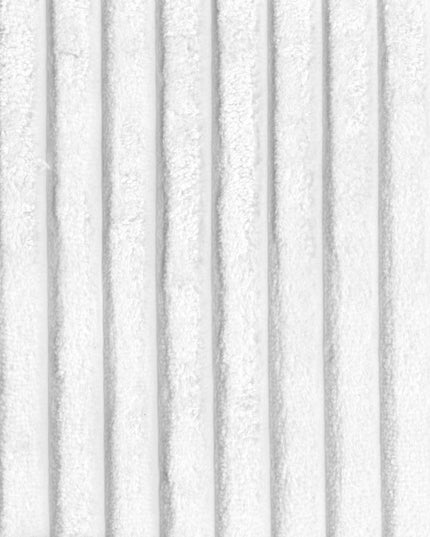 31" White And Black Corduroy And Upholstered Side Chair