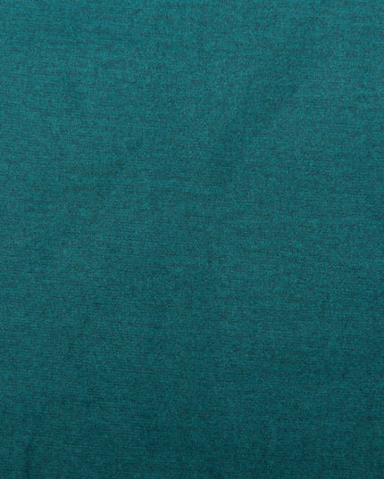 Set of Two 25" Green and Black Velvet and Steel Counter Height Bar Chairs