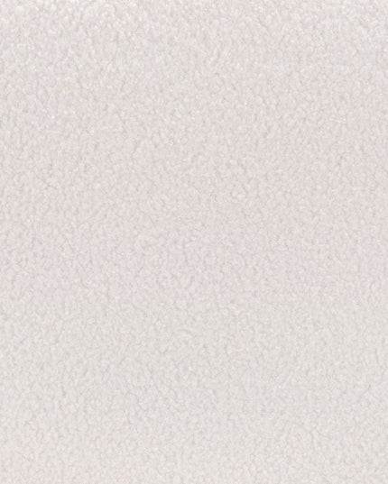 Set of Two 26" Cream and Black Faux Shearling and Steel Counter Height Bar Chairs