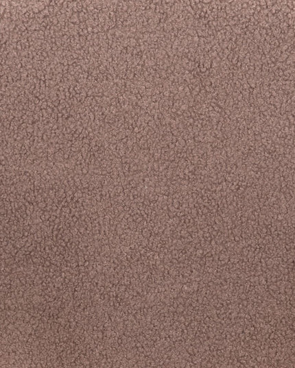 Set of Two 30" Brown and Black Faux Shearling and Steel Bar Height Bar Chairs