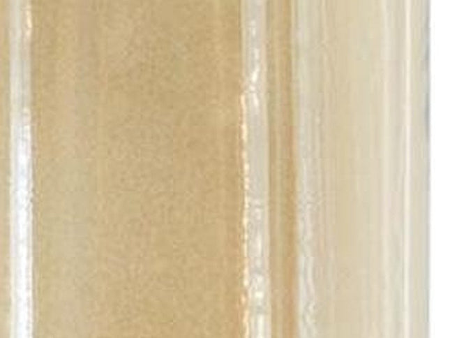 16" Gold And White Glass And Marble Table Vase