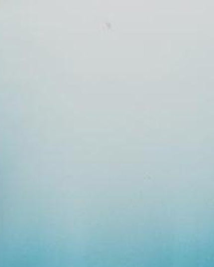 18" Blue White And Gold Ombre Glass And Aluminum Pedestal Table Vase