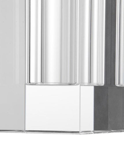 8" Clear Square Glass Table Vase