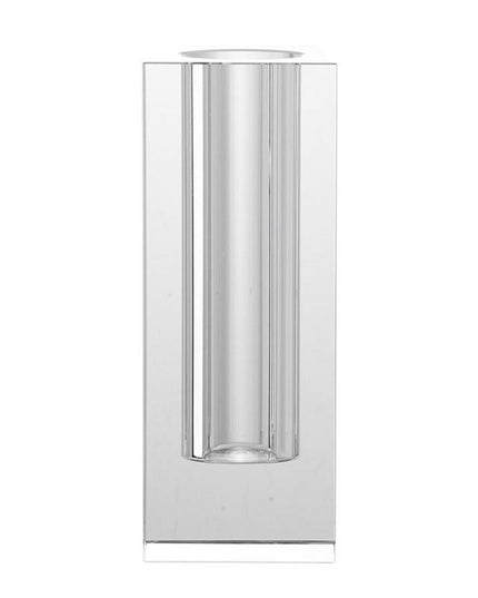 10" Clear Square Glass Table Vase