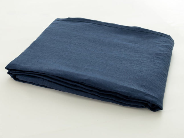 Navy Blue Linen King Fitted sheet