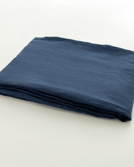 Navy Blue Linen King Fitted sheet