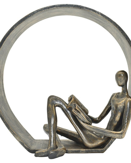 7" Pewter Resin Man Tabletop Sculpture