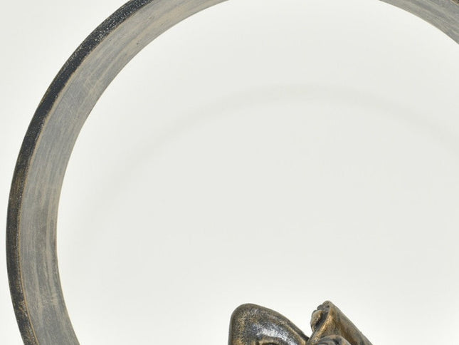 7" Pewter Resin Man Tabletop Sculpture