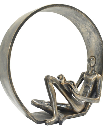 7" Pewter Resin Man Tabletop Sculpture