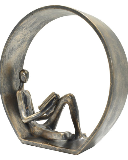 7" Pewter Resin Man Tabletop Sculpture