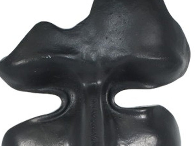 6" Black Resin Tabletop Sculpture