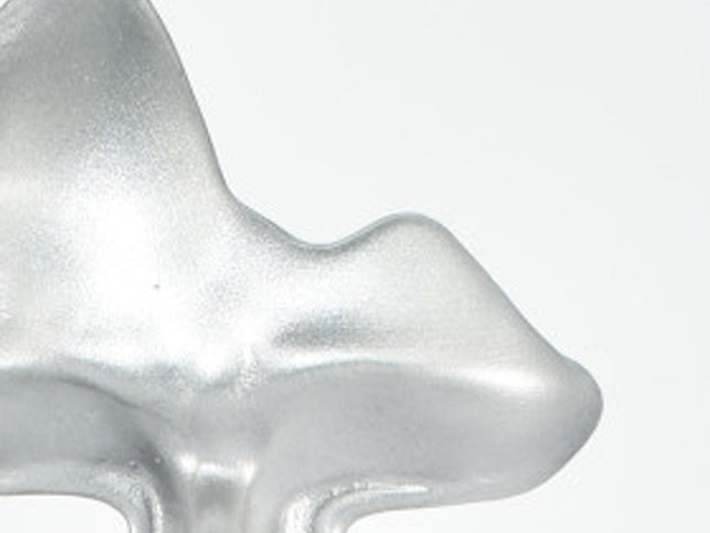 6" Silver Resin Tabletop Sculpture