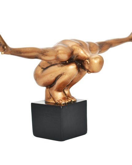 4" Bronze Resin Man Tabletop Sculpture