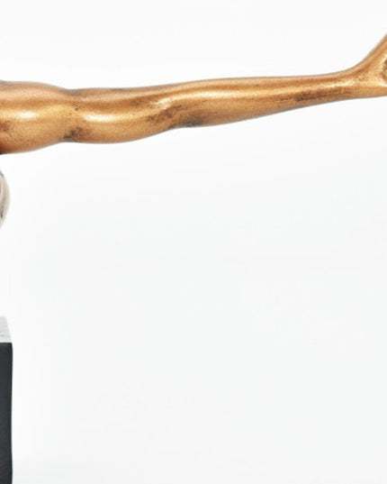 4" Bronze Resin Man Tabletop Sculpture