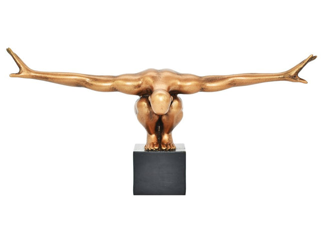 4" Bronze Resin Man Tabletop Sculpture