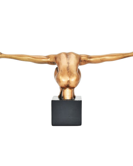 4" Bronze Resin Man Tabletop Sculpture