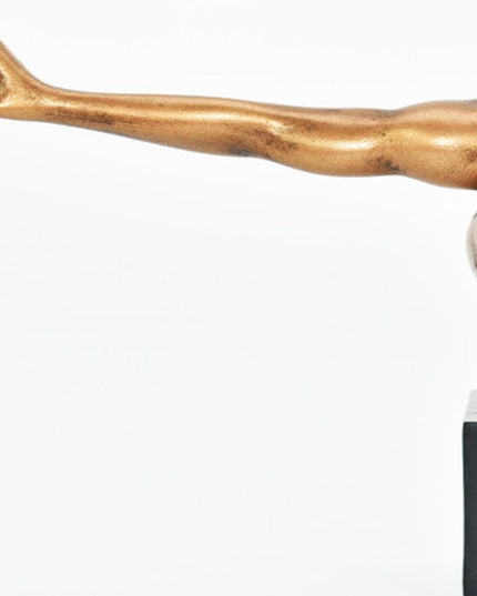 4" Bronze Resin Man Tabletop Sculpture