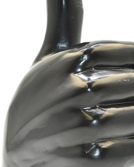 Set of Three Black Resin Hand Tabletop Sculpture
