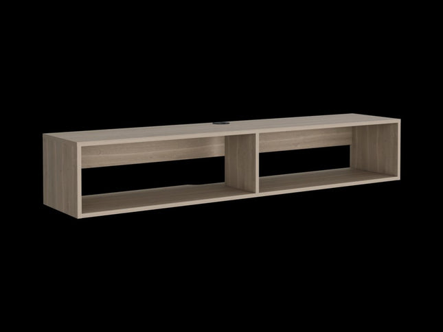 59" Beige Floating Mount TV Stand