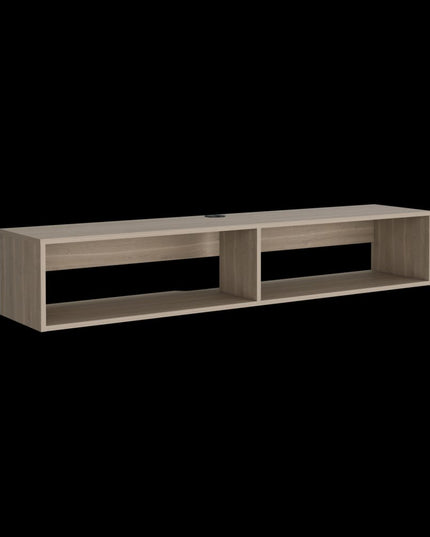 59" Beige Floating Mount TV Stand