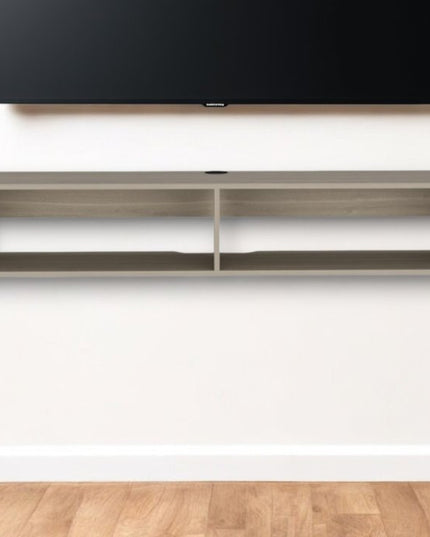 59" Beige Floating Mount TV Stand