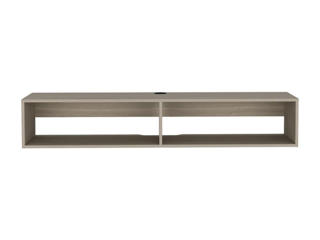 59" Beige Floating Mount TV Stand