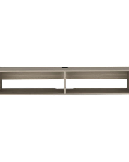 59" Beige Floating Mount TV Stand