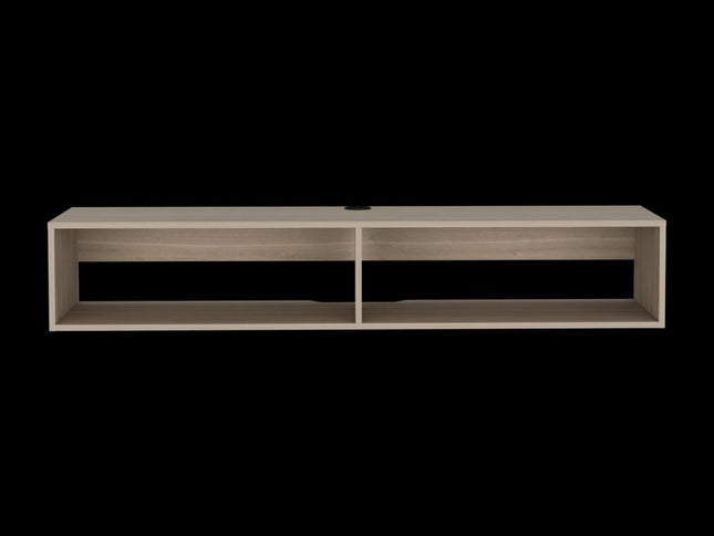 59" Beige Floating Mount TV Stand